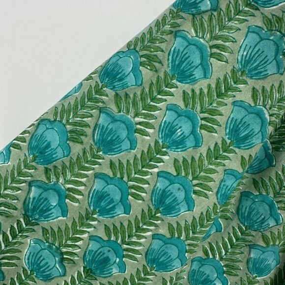 Emerson Fry india collection top womens medium green blue frances frida blouse - Picture 5 of 10